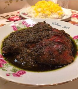 سبزی مرغ ترش معمولی سرخ شده