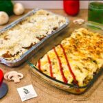 لازانیا مرغ و قارچ