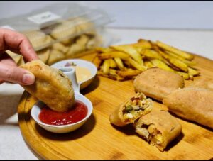 پیراشکی مرغ و قارچ