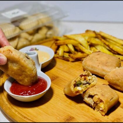 پیراشکی گوشت و قارچ