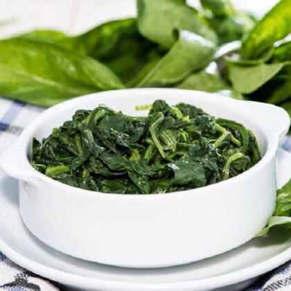 اسفناج بخارپز شده