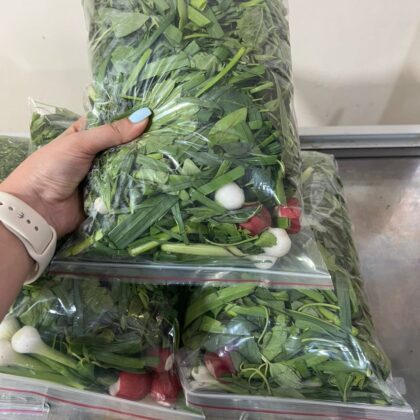 سبزی خوردن پاک شده