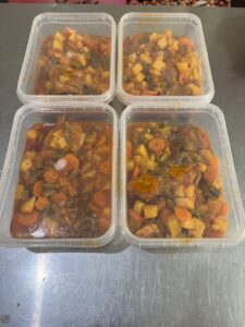 خوراک ماهیچه آب پز شده