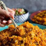 لوبیا پلو با گوشت چرخ کرده