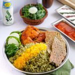 باقالی پلو با ران مرغ